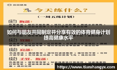 如何与朋友共同制定并分享有效的体育健身计划提高健康水平