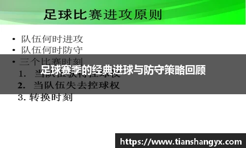 足球赛季的经典进球与防守策略回顾